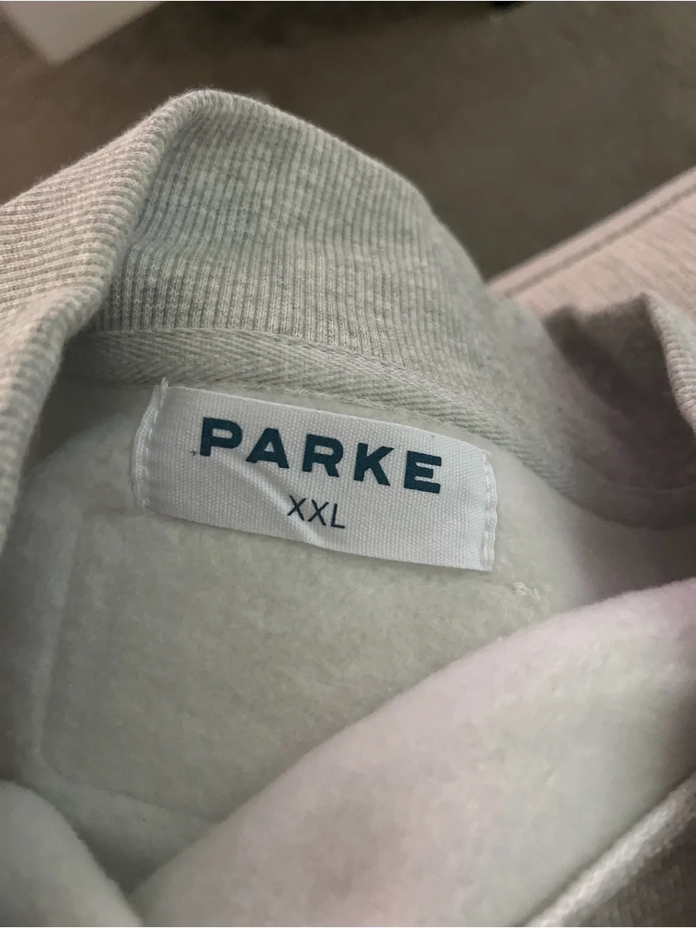 Stoney Clover Lane x Parker Blue Plaid Logo Sweatshirt XXL - Picture 3 of 4
